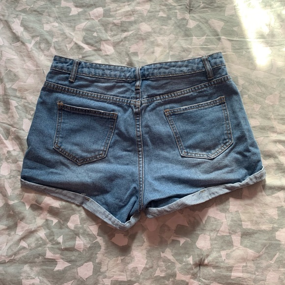 Blue Ripped Shorts - Picture 2 of 2